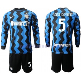 Maillot de Foot Inter Milan Roberto Gagliardini 5 Domicile 2020-21 Manches Longues - Enfant